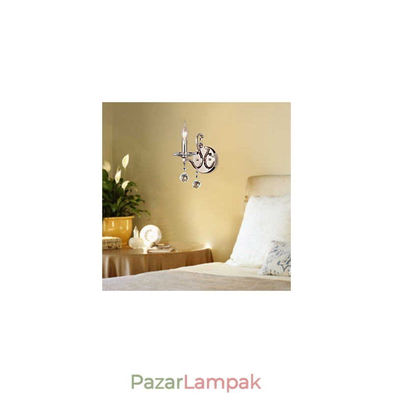 Kristály gyertya fali lámpák modern kortárs fém
