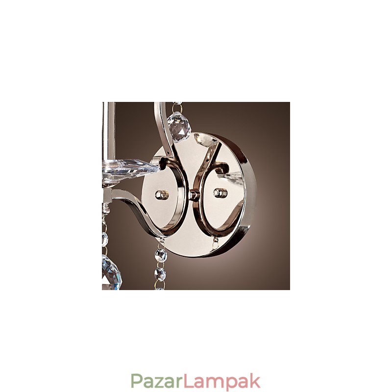 Kristály gyertya fali lámpák modern kortárs fém