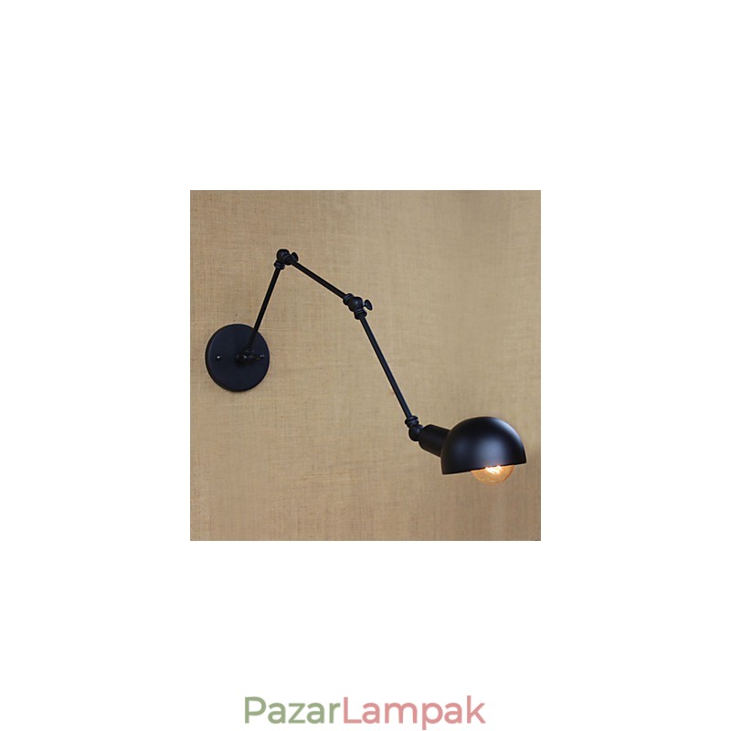 Személyre szabott hosszú karú, állítható szögű rúd Három retro nappali lámpa Világítás Dekoratív falikar