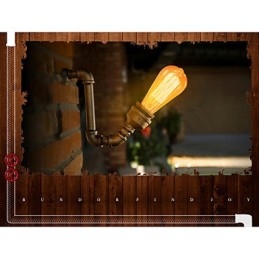 American Village Loft ipari Edison stílusú vintage fali lámpa Retro vízcső lámpa fali lámpa