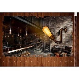 American Village Loft ipari Edison stílusú vintage fali lámpa Retro vízcső lámpa fali lámpa