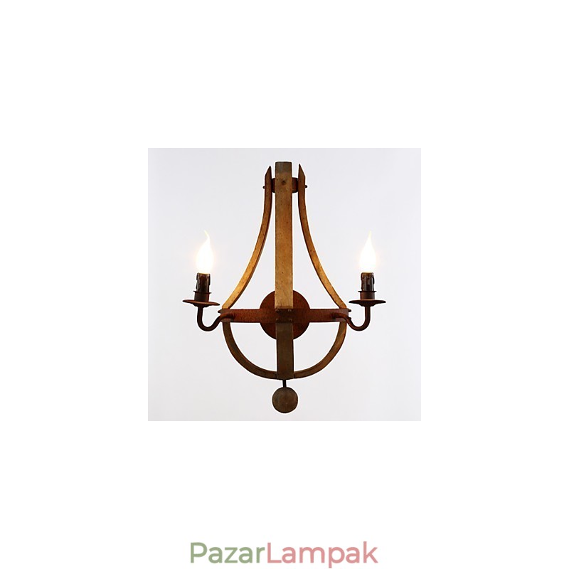 Mini stílusú falikarok, rusztikus Lodge fa bambusz