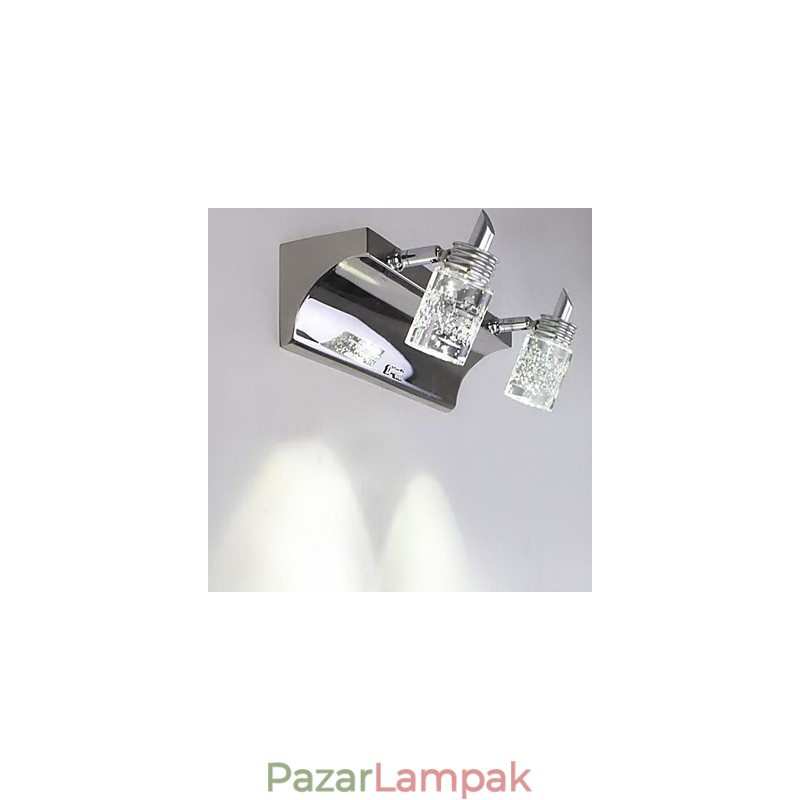 Kristály fürdőszobai világítás modern kortárs fém