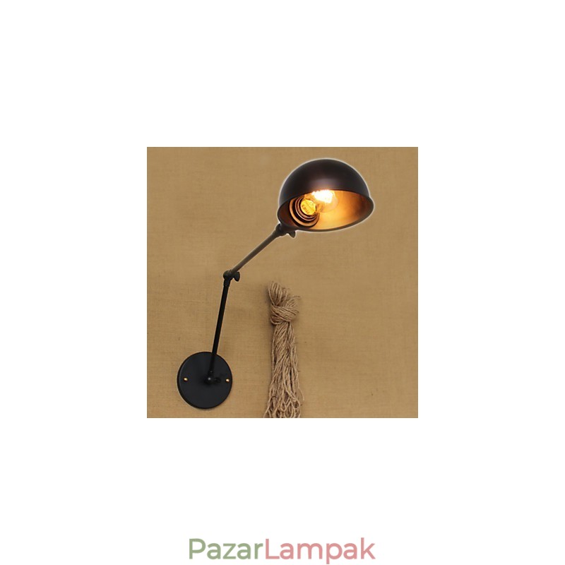 Ipari stílusú, retro dupla hosszú kar, egyszerű személyiség Ills éjjeliszekrény, étkező dekoratív falikar