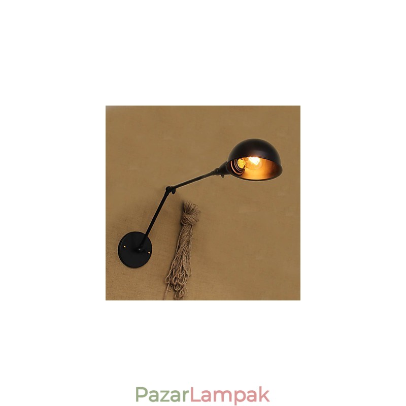 Ipari stílusú, retro dupla hosszú kar, egyszerű személyiség Ills éjjeliszekrény, étkező dekoratív falikar