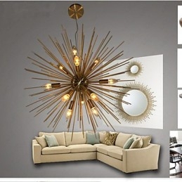 Retro Imitation Copper Creative line 12 csillár