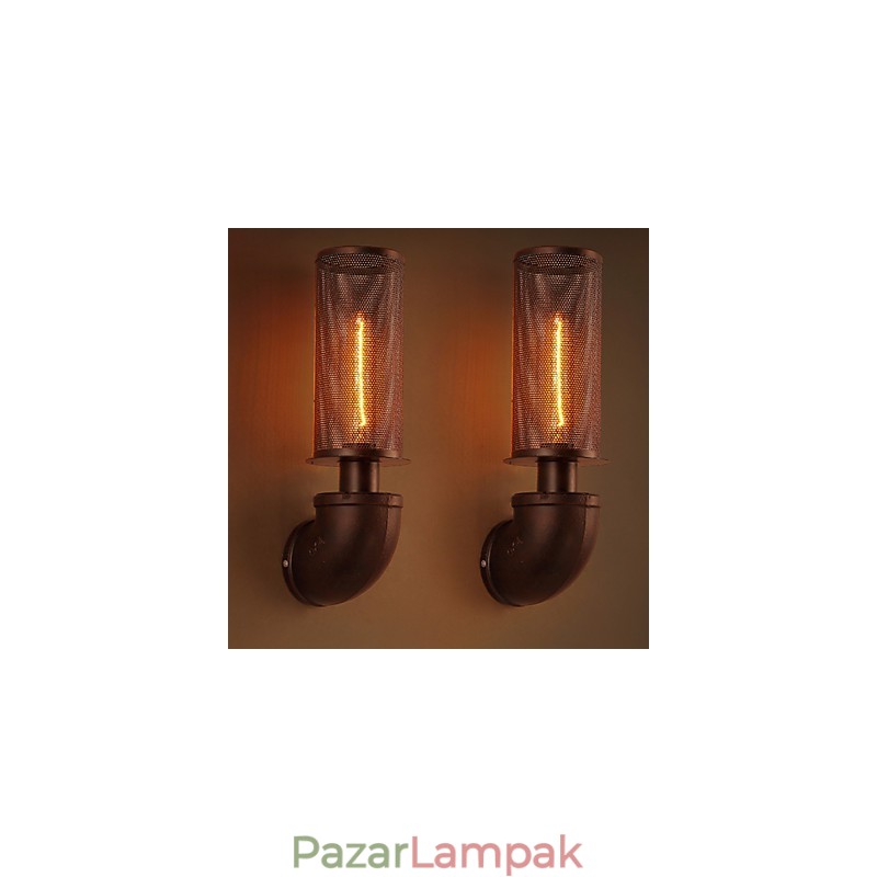 Restaurálja az ősi módszereket, kovácsoltvas loft kreatív fali lámpákat