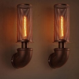 Restaurálja az ősi módszereket, kovácsoltvas loft kreatív fali lámpákat