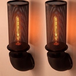 Restaurálja az ősi módszereket, kovácsoltvas loft kreatív fali lámpákat