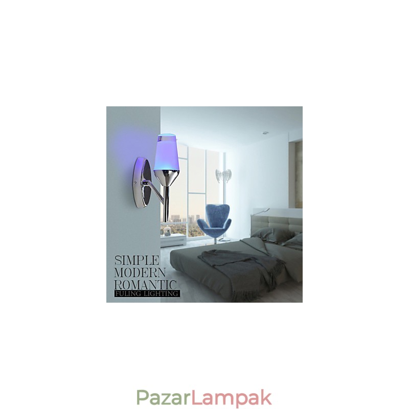 Falikarok Modern kortárs fém borosüveg lámpa