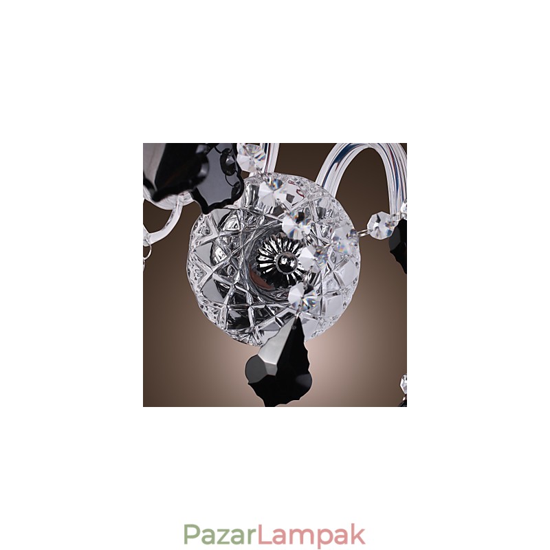 Kristály fali lámpa 2 lámpával szövet árnyalatban