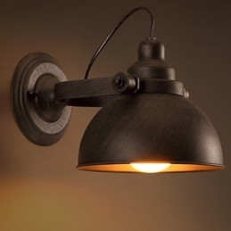 Tetőtéri kovácsoltvas edény kreatív vintage fali lámpák