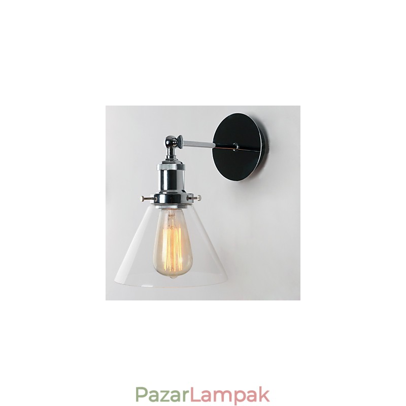 Art Deco fali lámpa üvegkúp árnyékolással