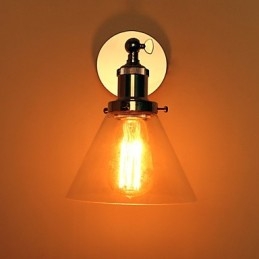 Art Deco fali lámpa üvegkúp árnyékolással