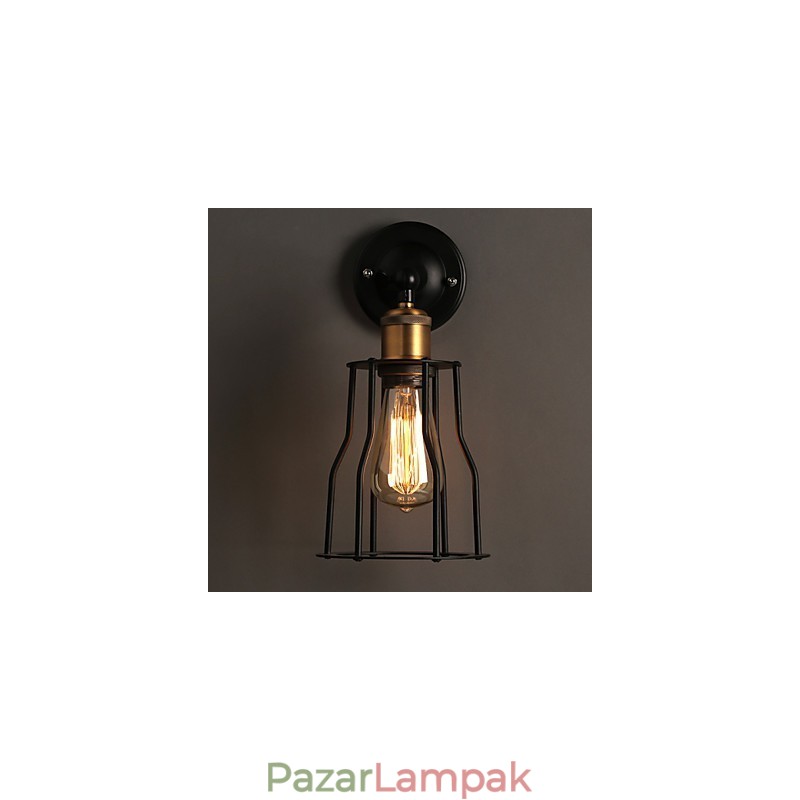 Kreatív Az ágy feje Titán fém fali lámpa