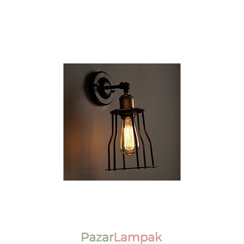 Kreatív Az ágy feje Titán fém fali lámpa