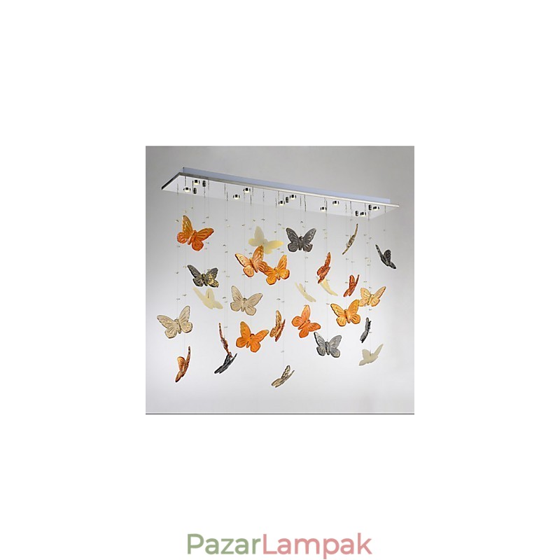 Lámpa függesztett pillangó kristálylámpa