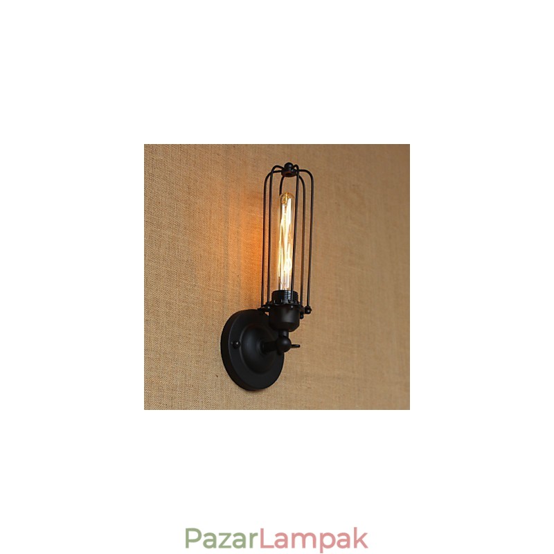 Retro minimalista ipari éjjeli folyosó lépcsők erkély dekoratív falikar