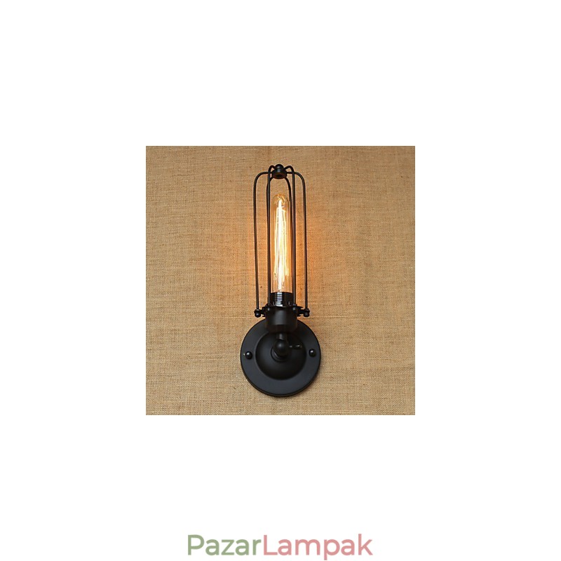 Retro minimalista ipari éjjeli folyosó lépcsők erkély dekoratív falikar