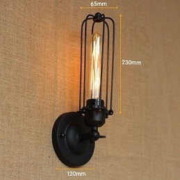Retro minimalista ipari éjjeli folyosó lépcsők erkély dekoratív falikar