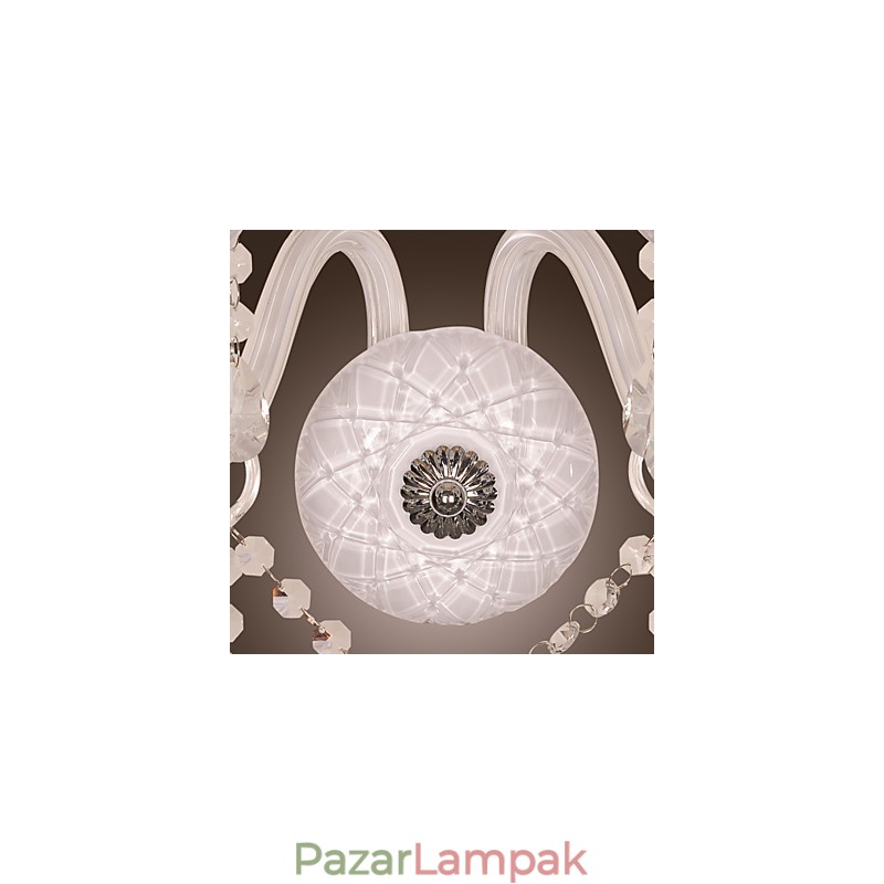 Kristály fali lámpa 2 lámpával gyertyakörtében