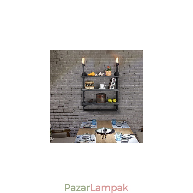 Falikarok Mini stílusú rusztikus Lodge fém
