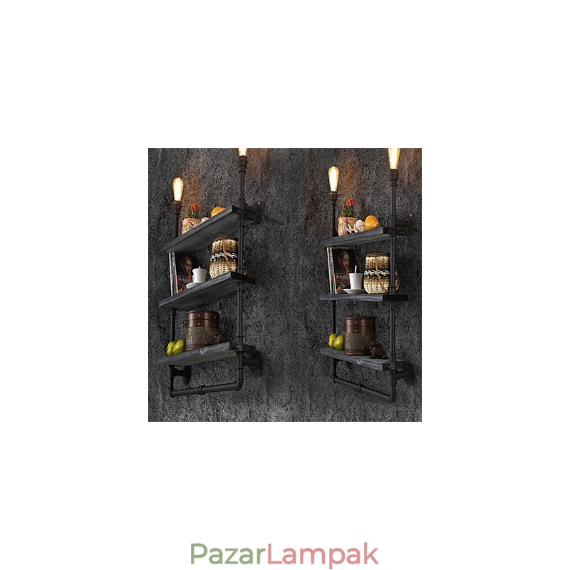 Falikarok Mini stílusú rusztikus Lodge fém