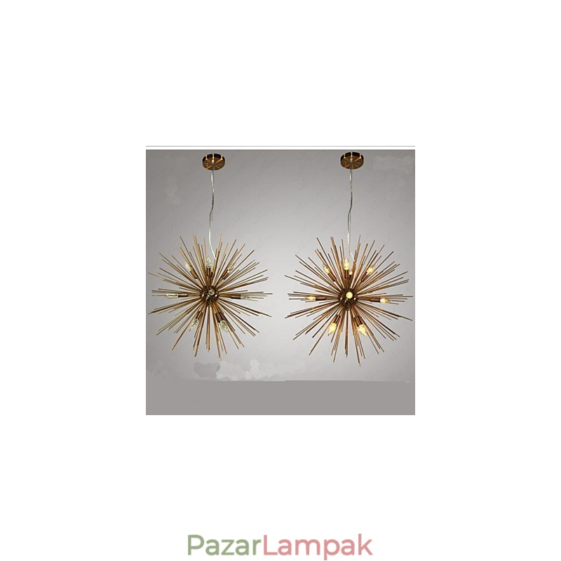 Retro Imitation Copper Creative line 12 csillár