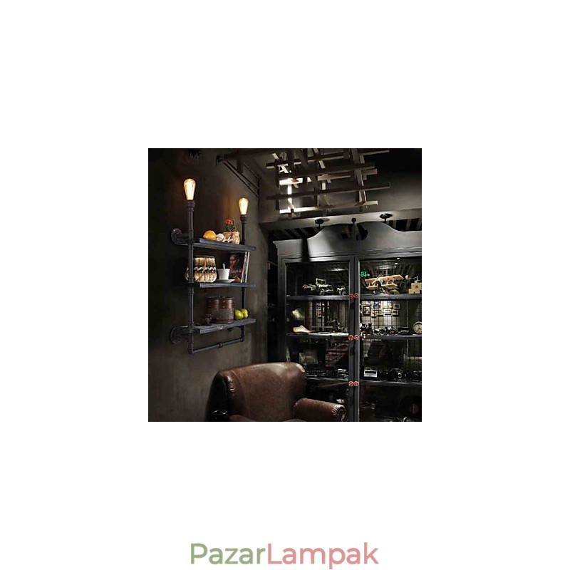 Falikarok Mini stílusú rusztikus Lodge fém