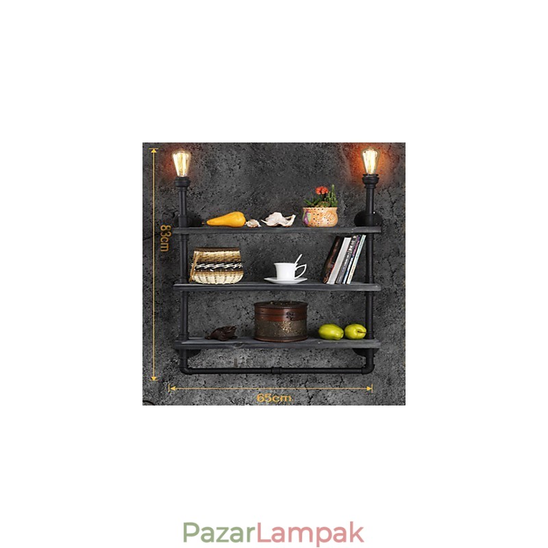 Falikarok Mini stílusú rusztikus Lodge fém