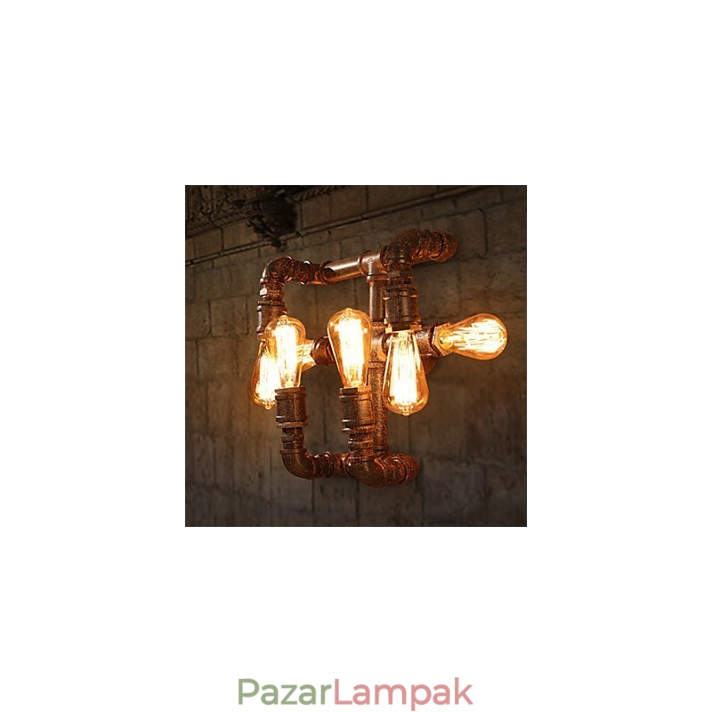 Retro bár vas falikarok mini stílusú rusztikus Lodge fém