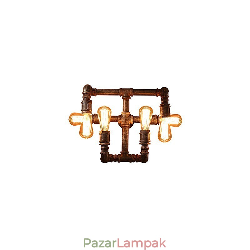 Retro bár vas falikarok mini stílusú rusztikus Lodge fém