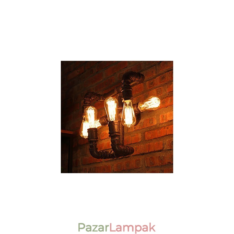Retro bár vas falikarok mini stílusú rusztikus Lodge fém