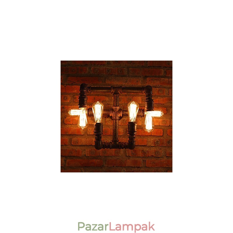 Retro bár vas falikarok mini stílusú rusztikus Lodge fém