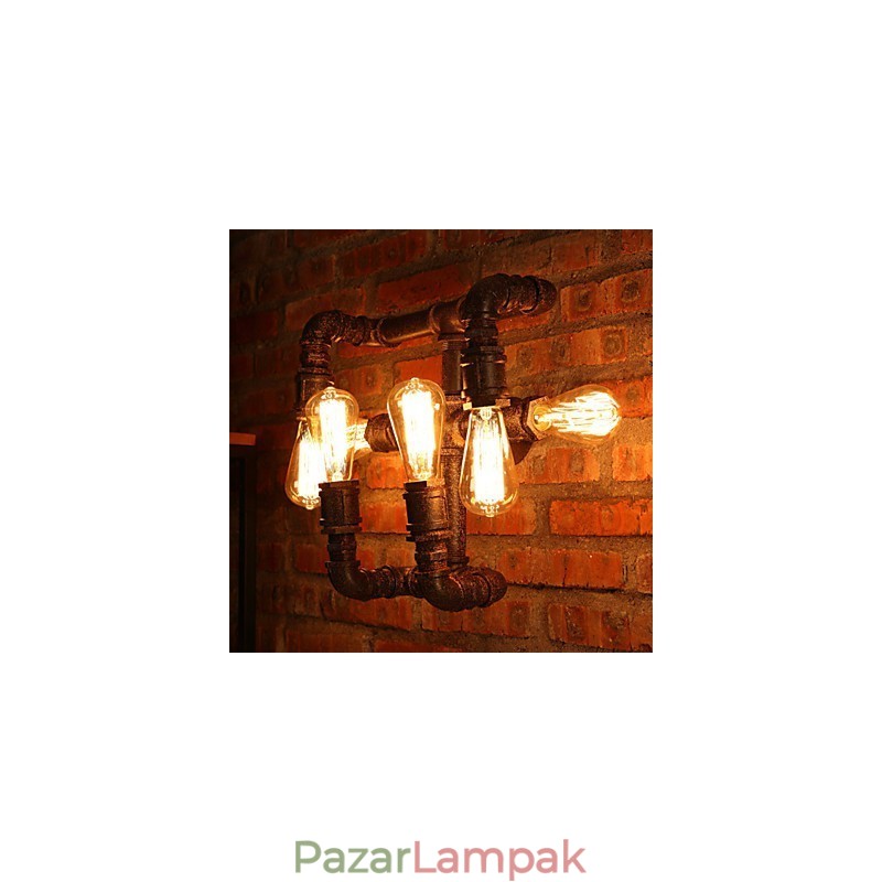 Retro bár vas falikarok mini stílusú rusztikus Lodge fém