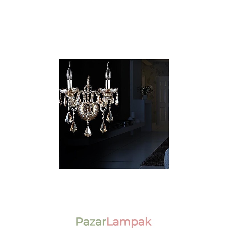 Kristály fali lámpák gyertya fali lámpák olvasó fali lámpák modern kortárs fém