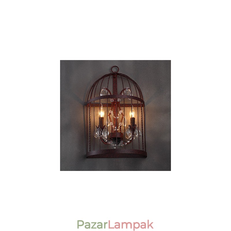 Mini stílusú fali lámpák Rusztikus Lodge fém
