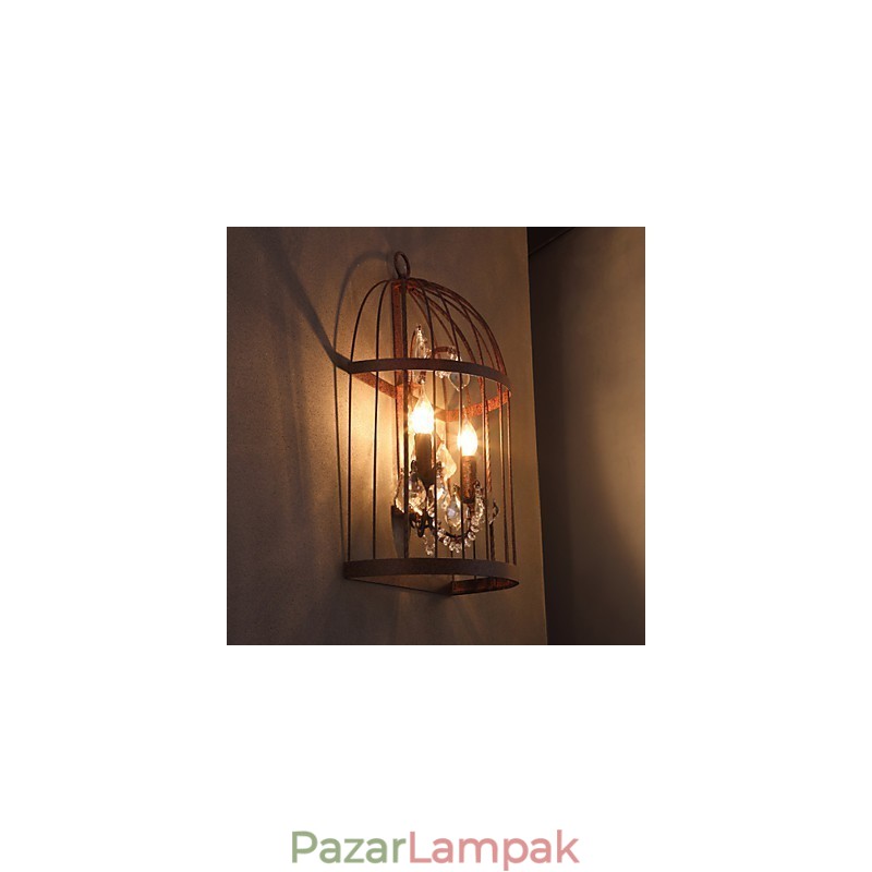 Mini stílusú fali lámpák Rusztikus Lodge fém