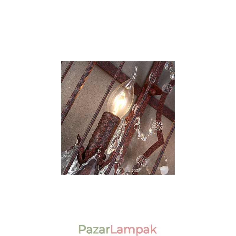 Mini stílusú fali lámpák Rusztikus Lodge fém