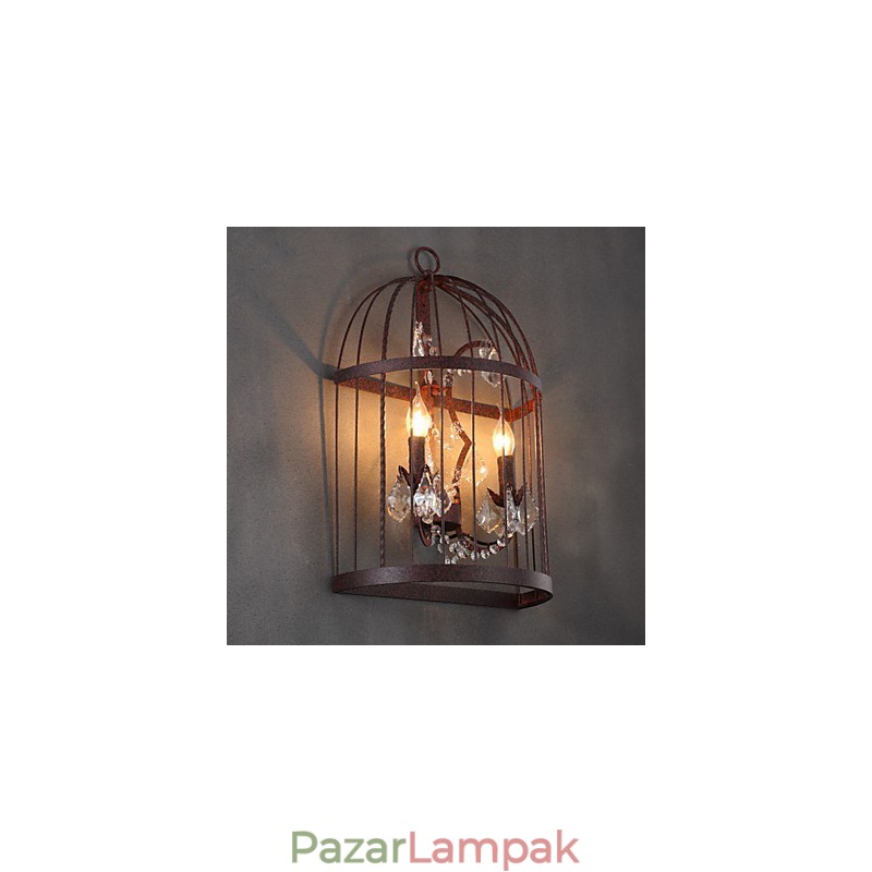Mini stílusú fali lámpák Rusztikus Lodge fém