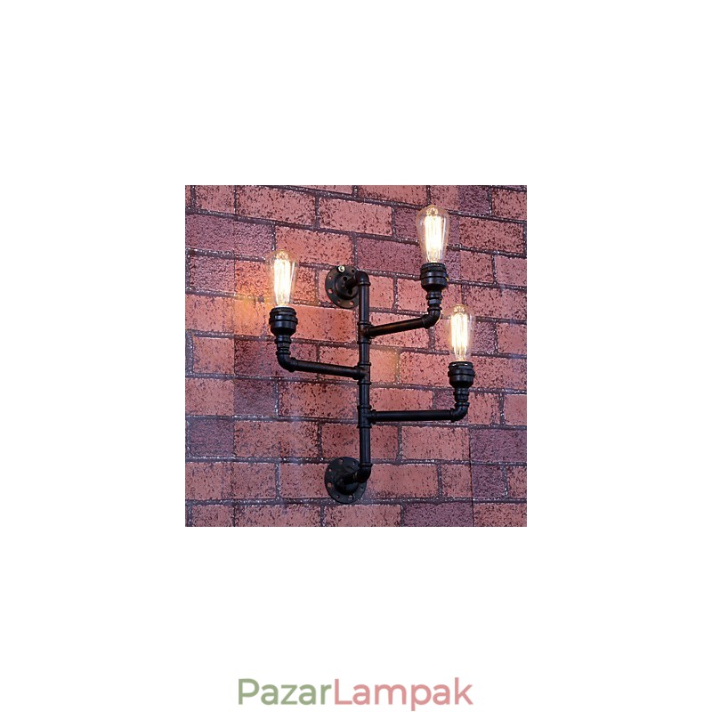 Mini stílusú fali lámpák Rusztikus Lodge fém