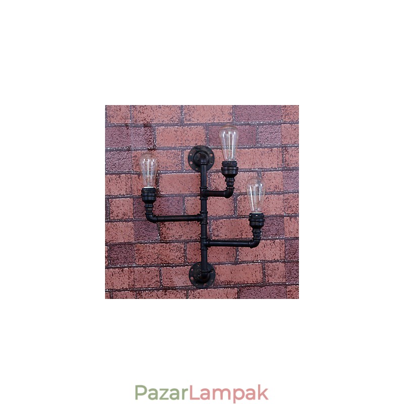 Mini stílusú fali lámpák Rusztikus Lodge fém