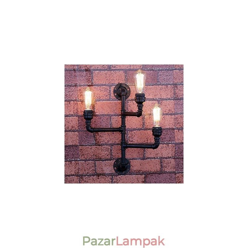 Mini stílusú fali lámpák Rusztikus Lodge fém