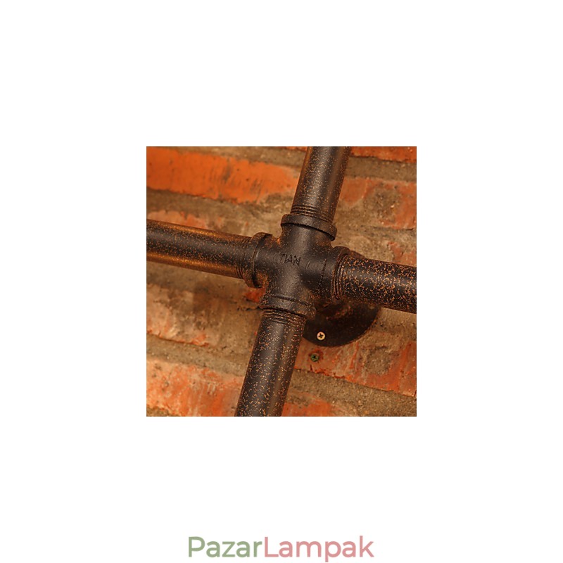 Retro bár vas falikarok mini stílusú rusztikus Lodge fém