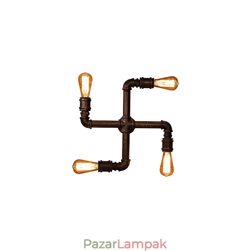 Retro bár vas falikarok mini stílusú rusztikus Lodge fém