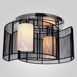 Mennyezeti lámpa Modern design 2 lámpa fekete