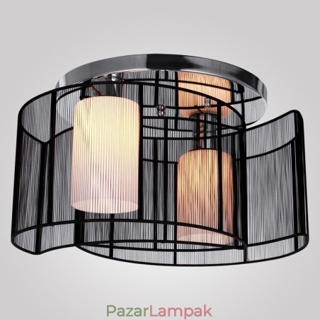 Mennyezeti lámpa Modern design 2 lámpa fekete Mennyezeti lámpa Modern design 2 lámpa fekete