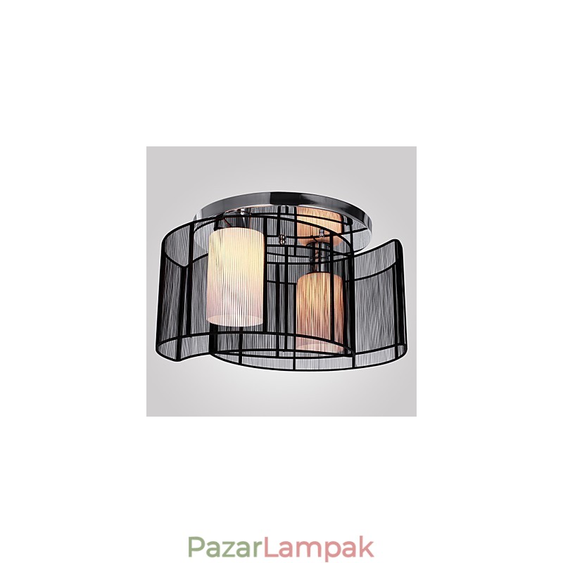 Mennyezeti lámpa Modern design 2 lámpa fekete