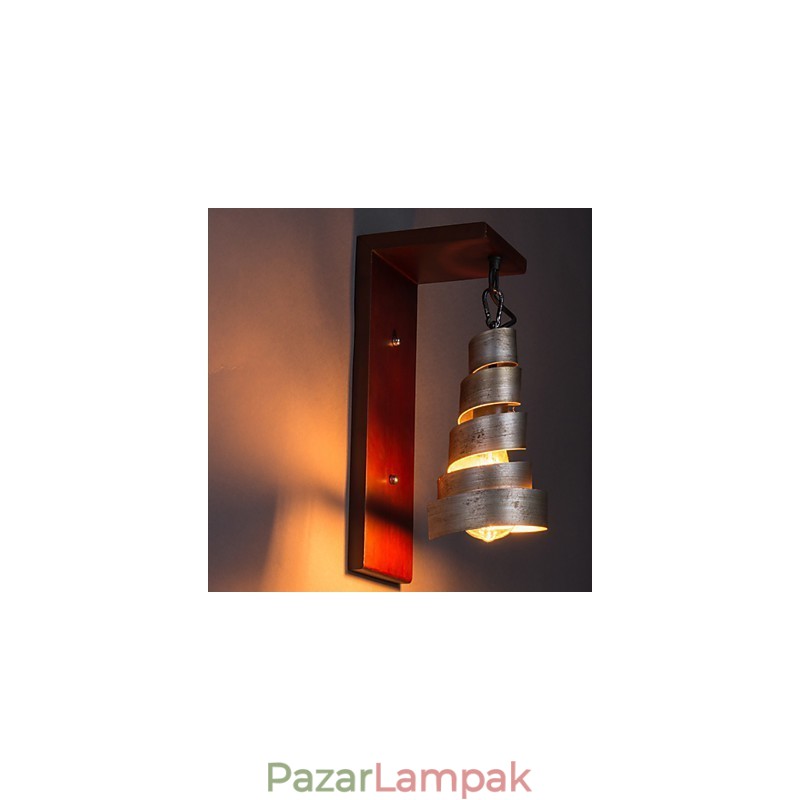 Antik fa falikar 1 lámpa