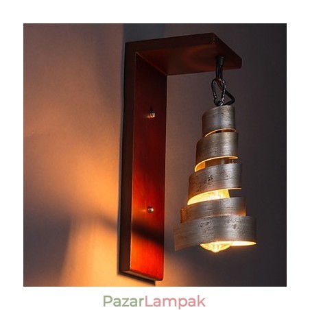 Antik fa falikar 1 lámpa Antik fa falikar 1 lámpa